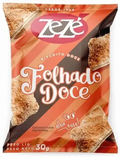Bisc Folhado Zeze Lanchinho 30g