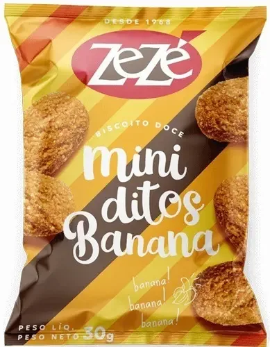 Bisc Doce Zeze Miniditos Banana Lanchinho 30g