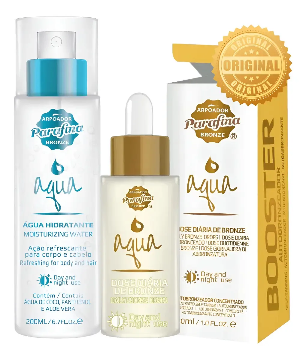 Combo Booster Fresh Autobronzeador E Água Hidratante