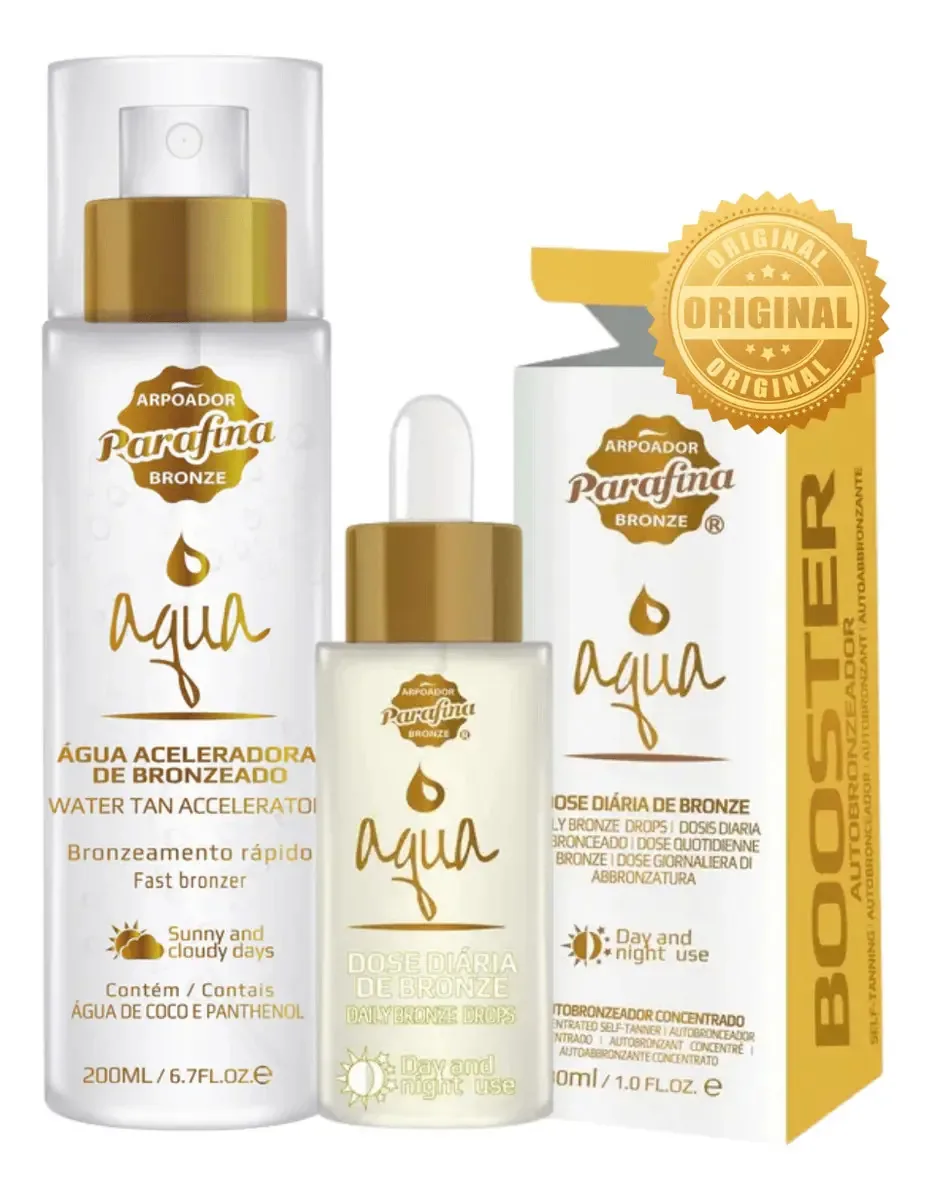 Combo Booster + Água Aceleradora De Bronze Autobronzeador