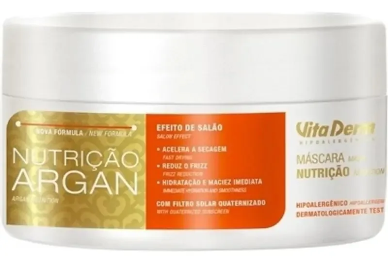 Creme/mascara Tratamento Vitaderm Argan Pós Progressiva 240 G