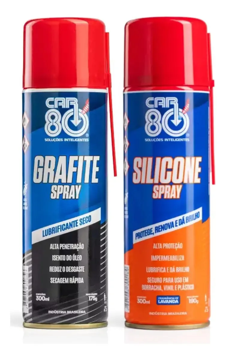 Kit Grafite E Silicone Spray Car80