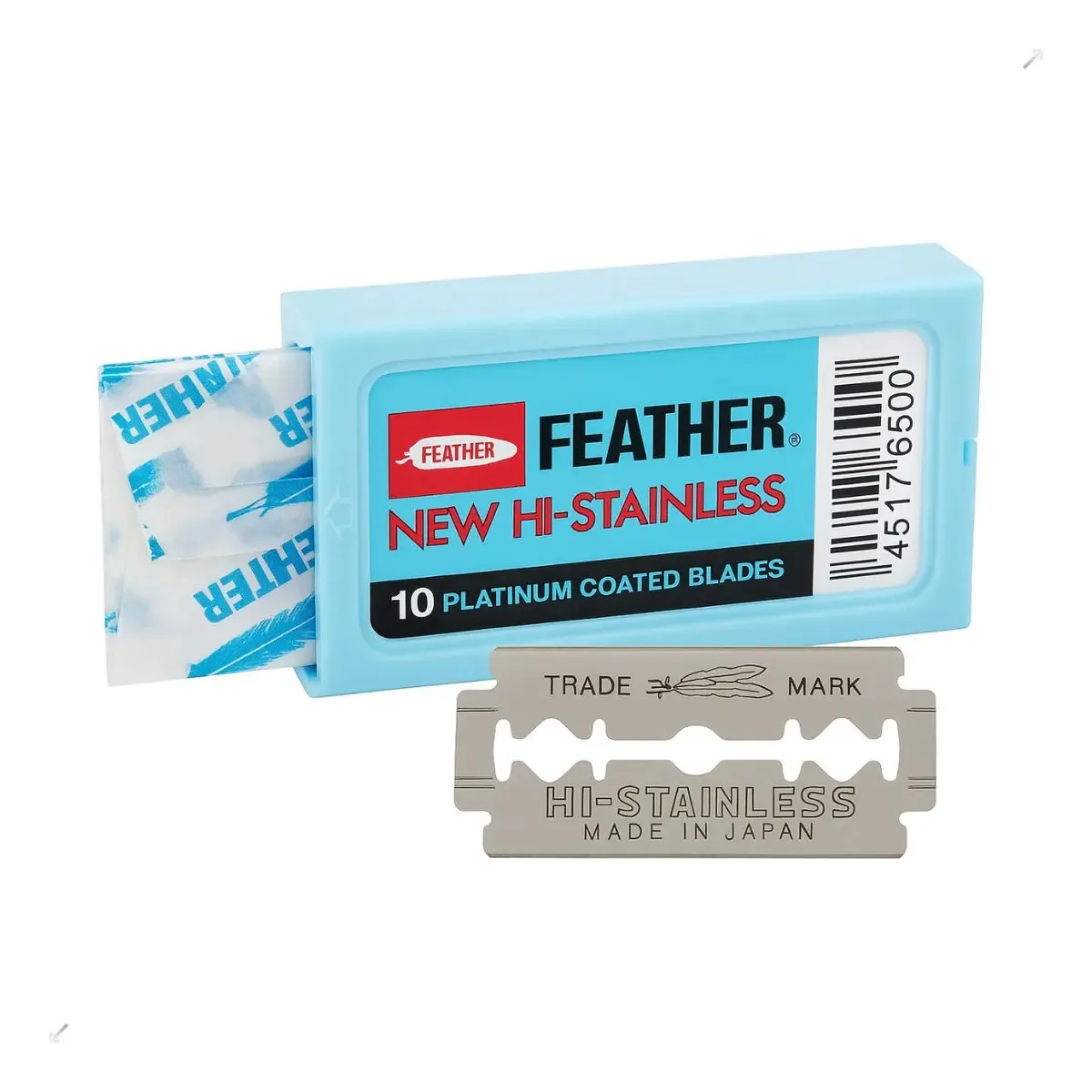 Kit 6 Feather Para Barbeiro Lâminas Profissional 2 Cartelas