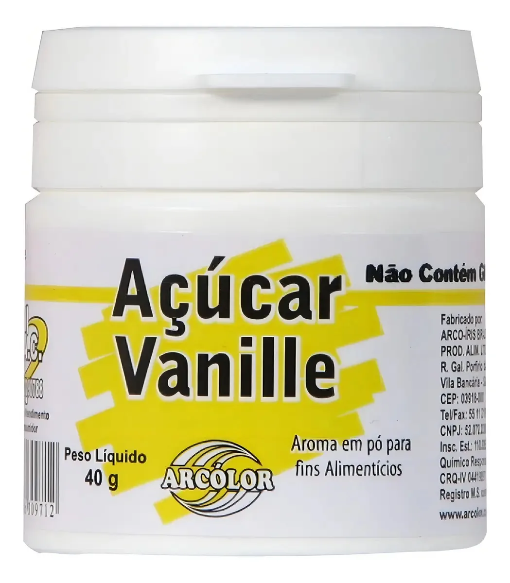 Acucar Vanille Arcolor 40gr
