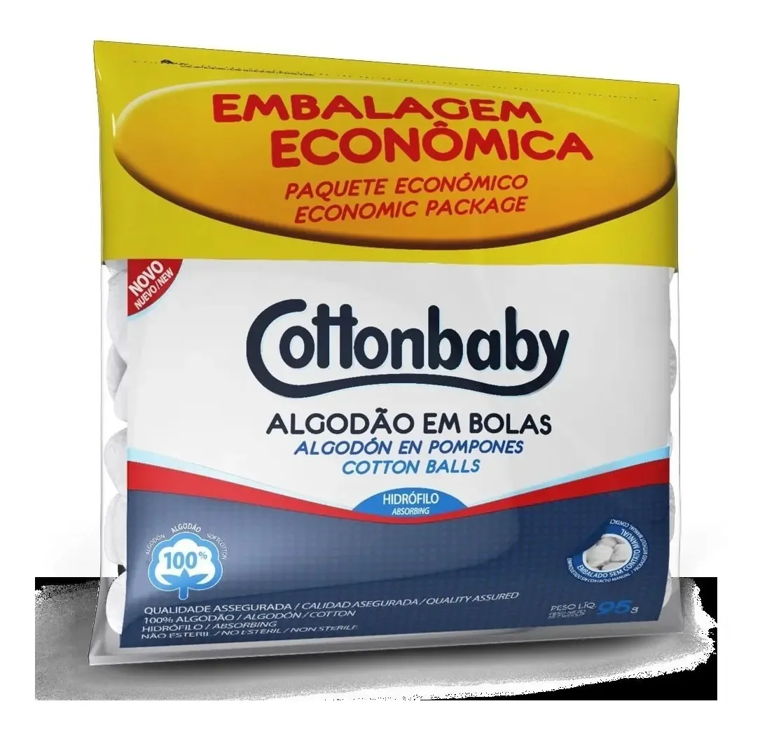 Algodao Cottonbaby 95g Bolas Branca