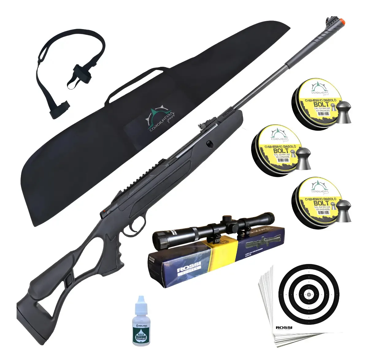 Carabina Espingarda Pressão Hatsan Airtact Pd 5,5 Gás Ram60 5.5 Mm