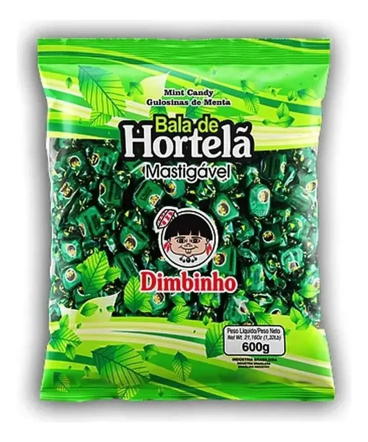 Bala Dimbinho Hortela 600g