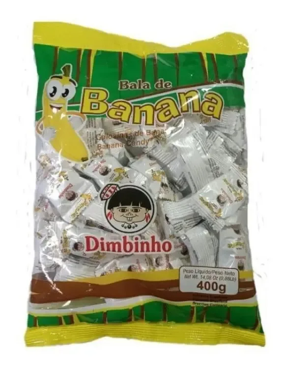 Bala Dimbinho De Banana 400gr