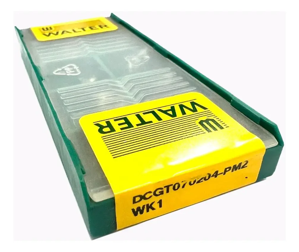Inserto Walter DCGT070204PM2WK1 10 Pastilhas Metal Duro Para Usinagem