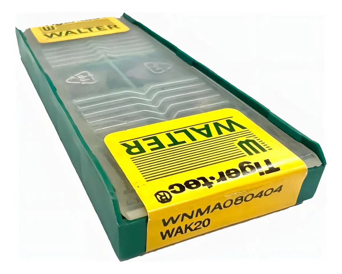 Inserto Walter WNMA080404WAK20 10 Un Metal Duro Usinagem Metais