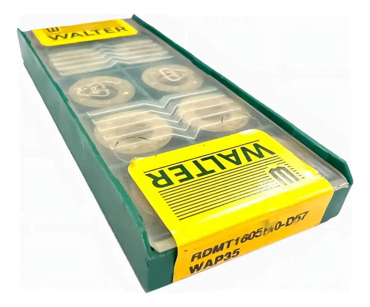 Pastilhas de Metal Duro Walter RDMT 1605M0 D57 WAP35 Para Usinagem