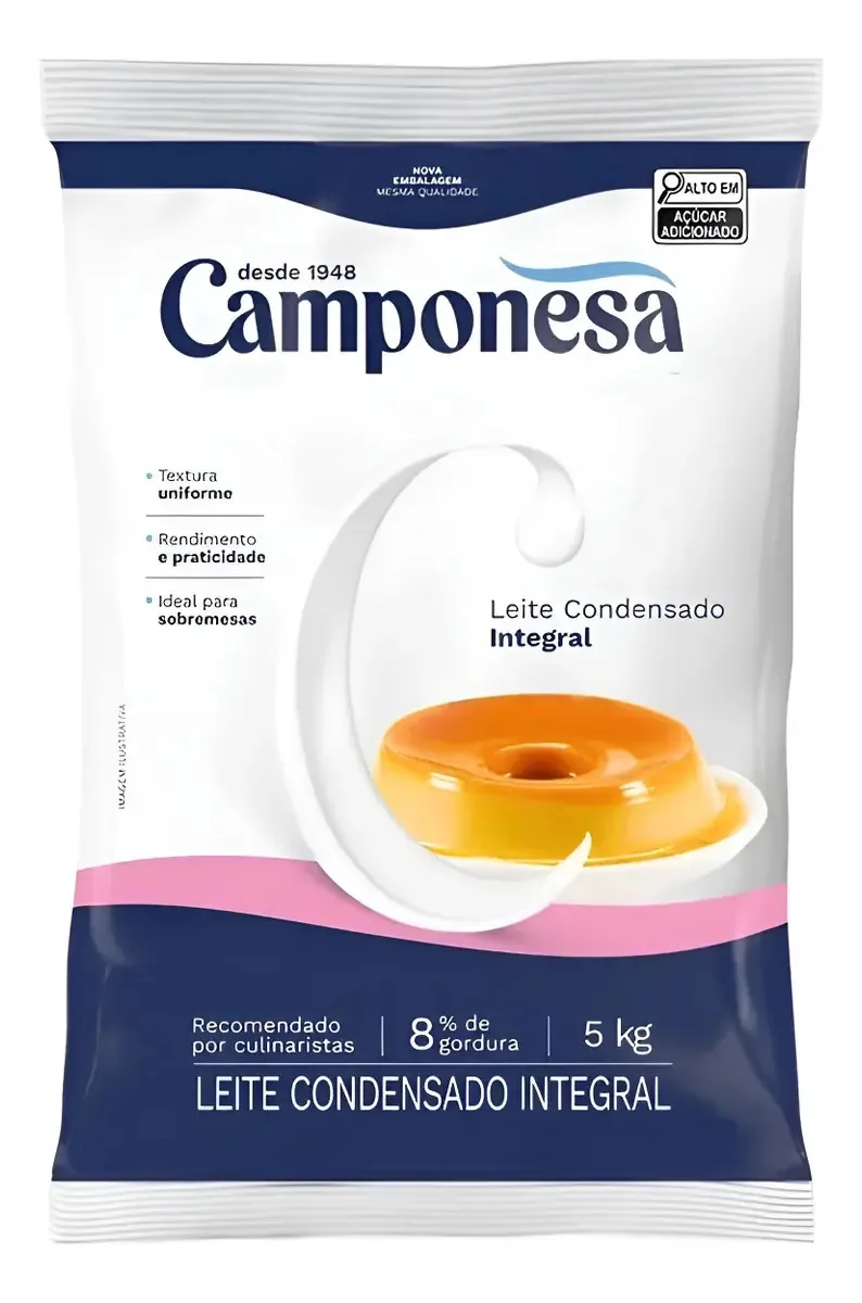 Leite Condensado Integral 5kg Camponesa