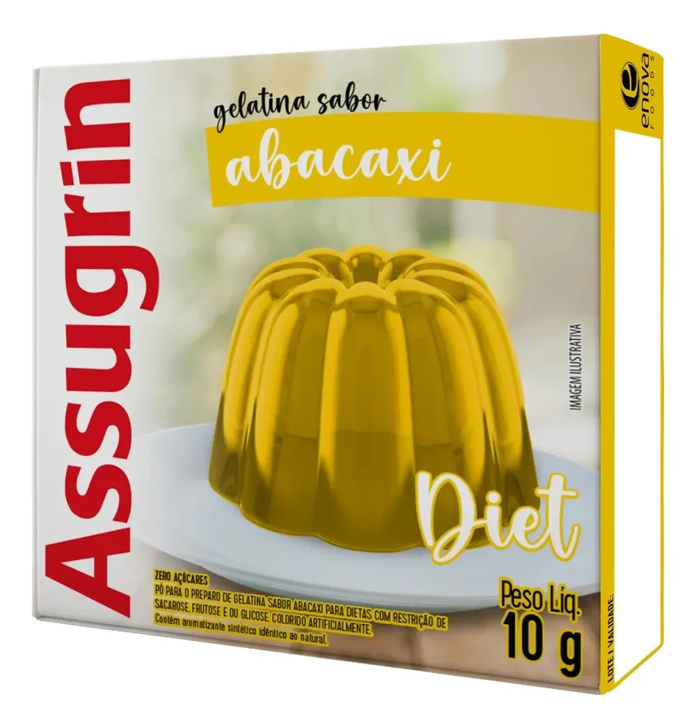 Gelat Assugrin 10g Diet Abacaxi