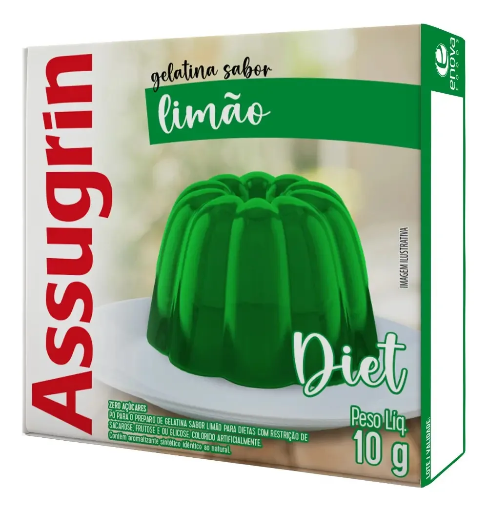 Gelat Assugrin 10g Diet Limao