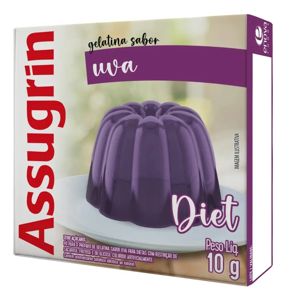 Gelat Assugrin 10g Diet Uva