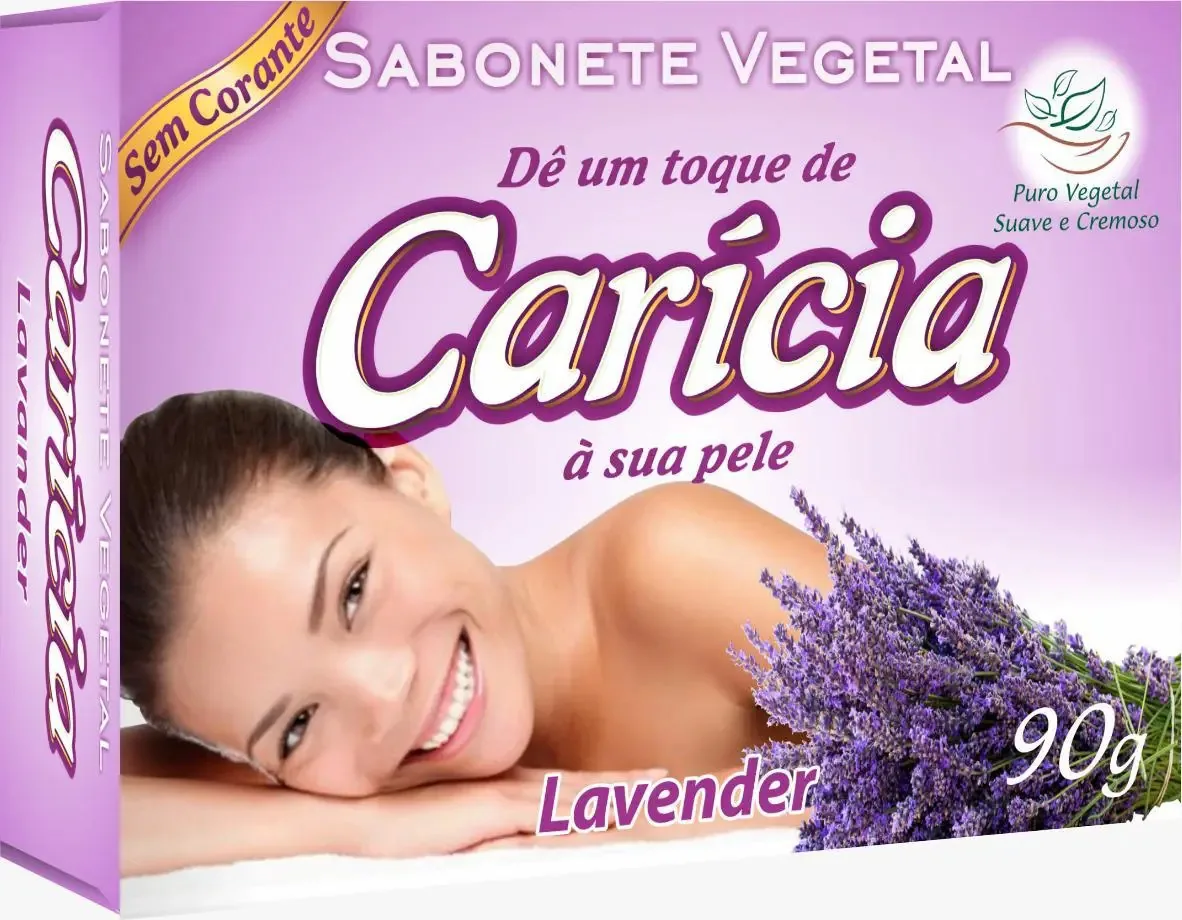 Kit 6 Sabonetes Carícia Lavender Maua Do Brasil Para Banho