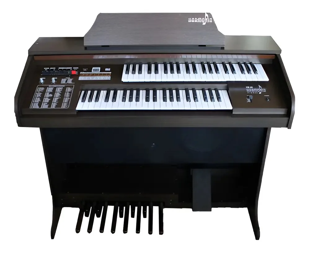 Orgao Eletronico Harmonia Hs45 Marrom Profissional