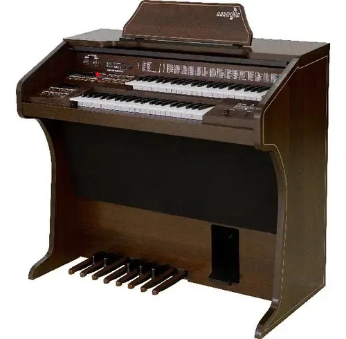 Órgão Eletrônico Harmonia HS300 Marrom Tabaco Profissional 110V/220V