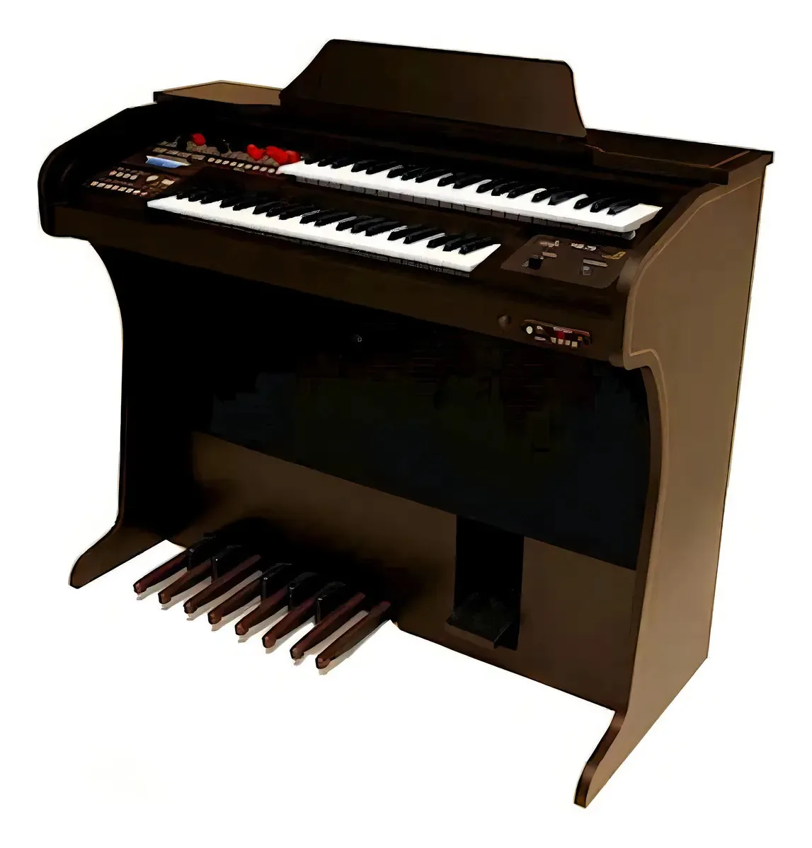 Orgao Eletronico Harmonia Hs75 Tabaco Cor Marrom
