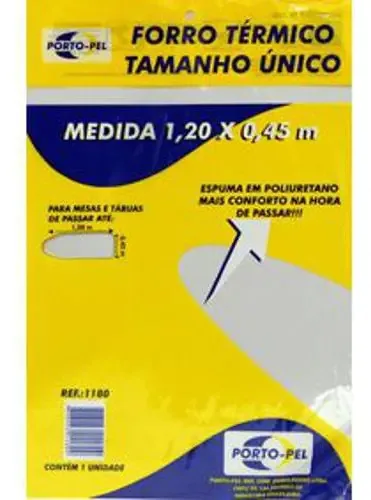 Forro Tabua Passar Porto Pel Espuma Micro 1,20x0,45