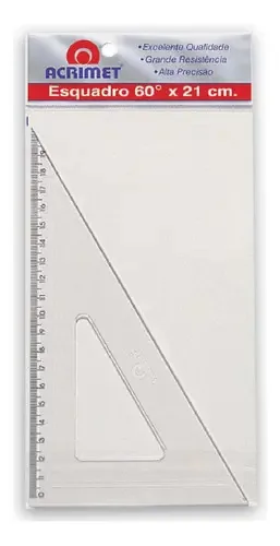 Esquadro Poliestireno 45 Graus 21cm