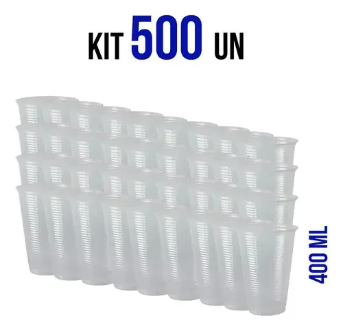 Kit de Copos Descartáveis Coposul 400ml para Bebidas Quentes, com 500 Unidades