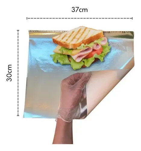 Papel Acoplado Térmico Soller para Hambúrguer 30x38cm c/ 500 Unidades