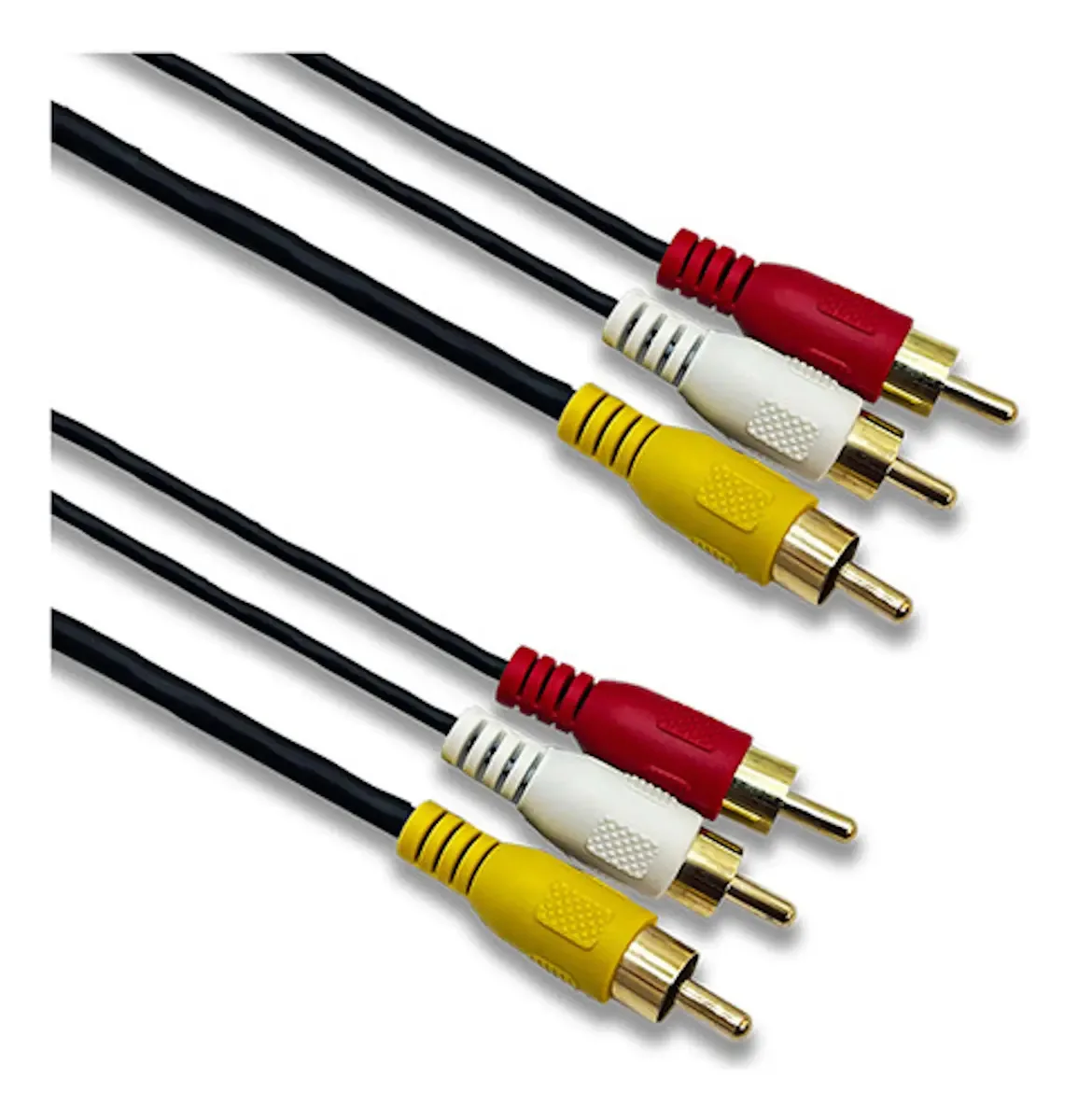 Cabos Av Rca / Rca 1,6m Áudio E Vídeo Atacado Kit 10 Coaxial