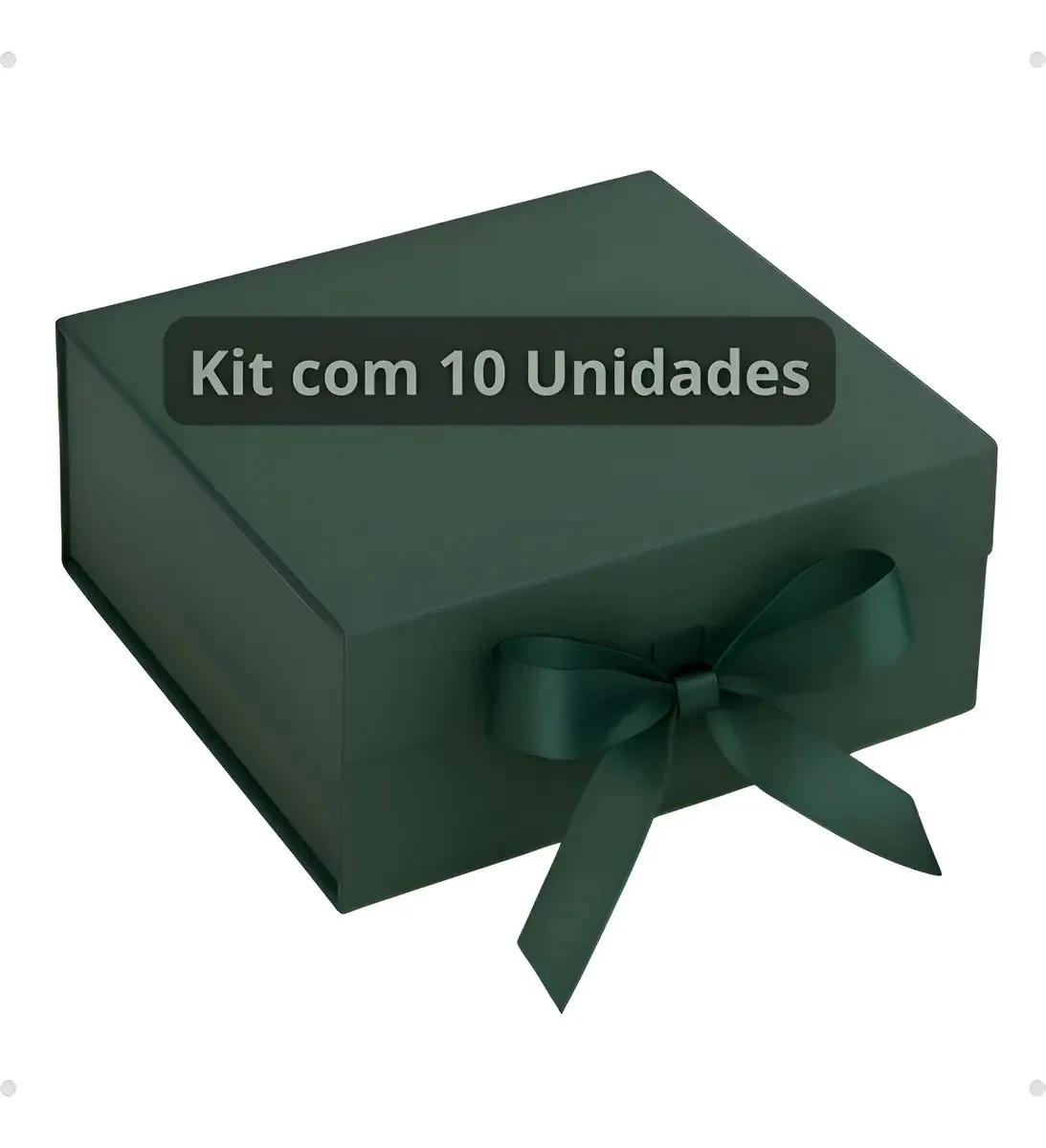 Kit 10 Caixas Presente Premium Rígida Ímã Laço Pp 20x18,2x8