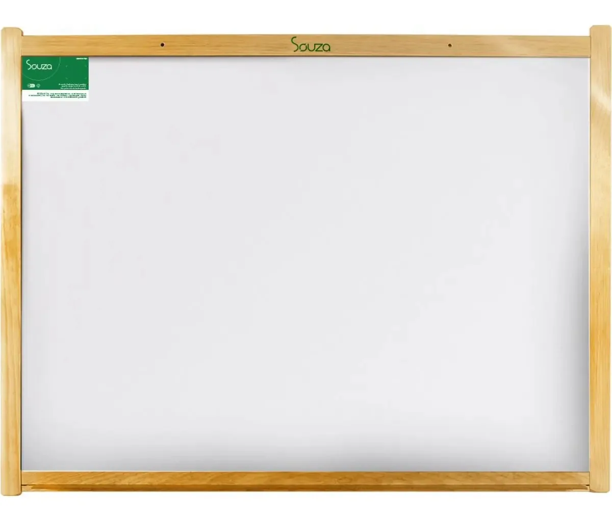 Quadro Branco 100x80 Moldura Madeira Souza 6110