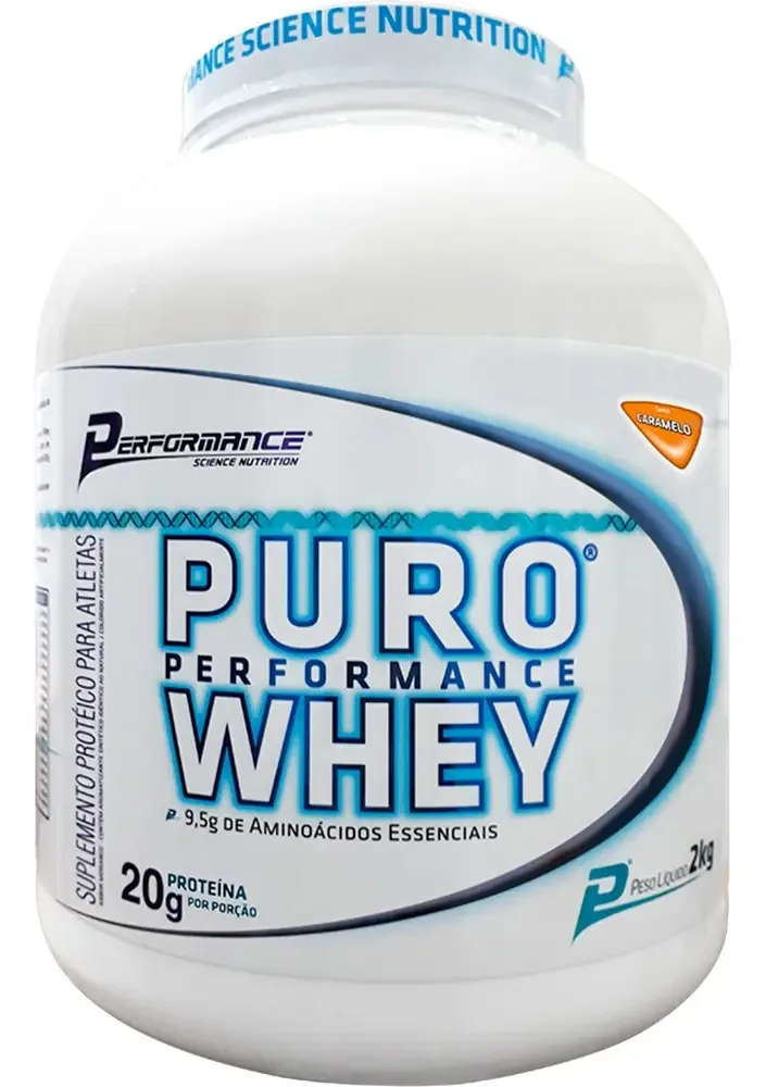 Puro Whey 2kg - Performance Sabor Caramelo