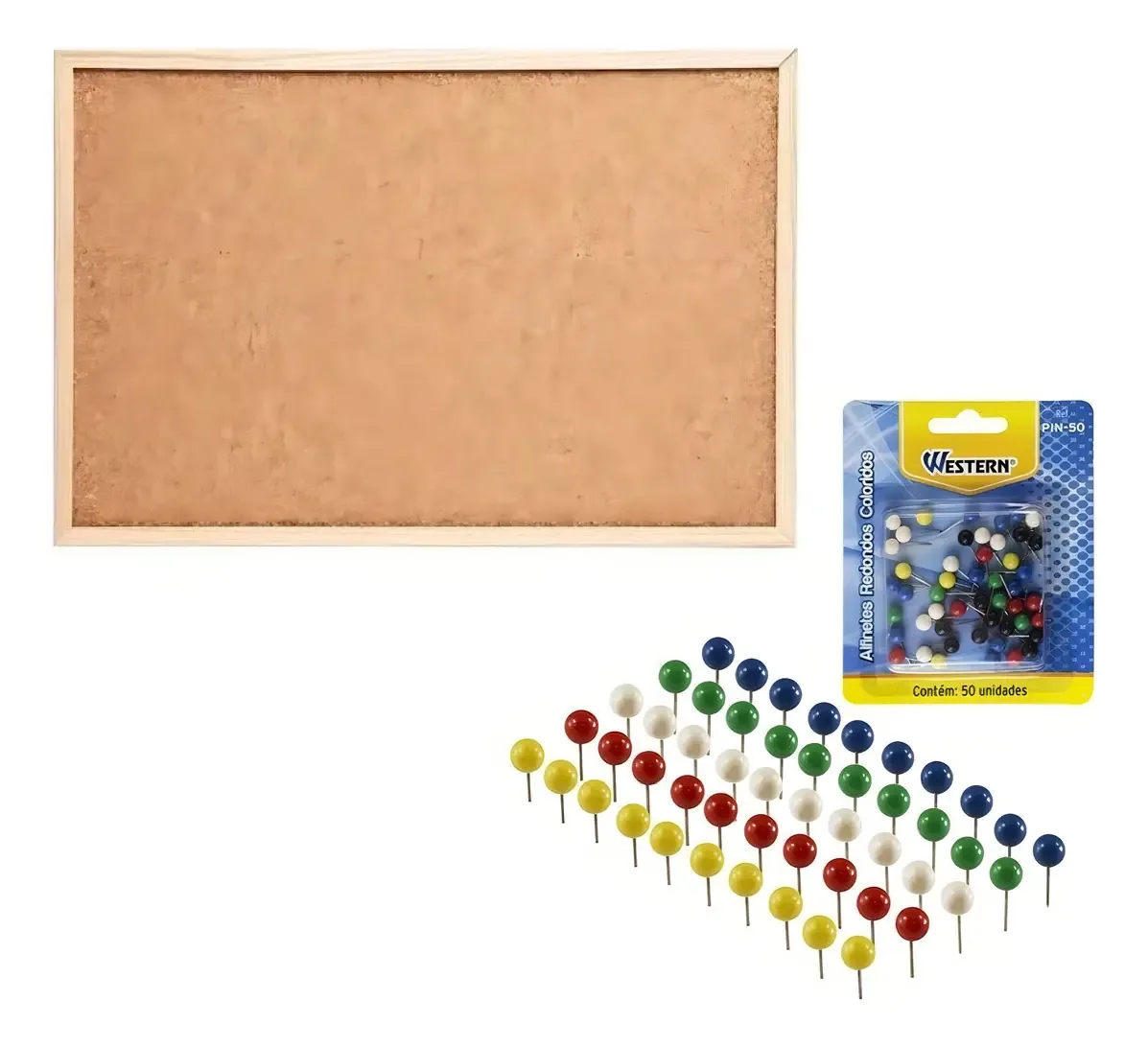 Quadro Cortica Madeira Pinus 60x40cm 1139 Souza