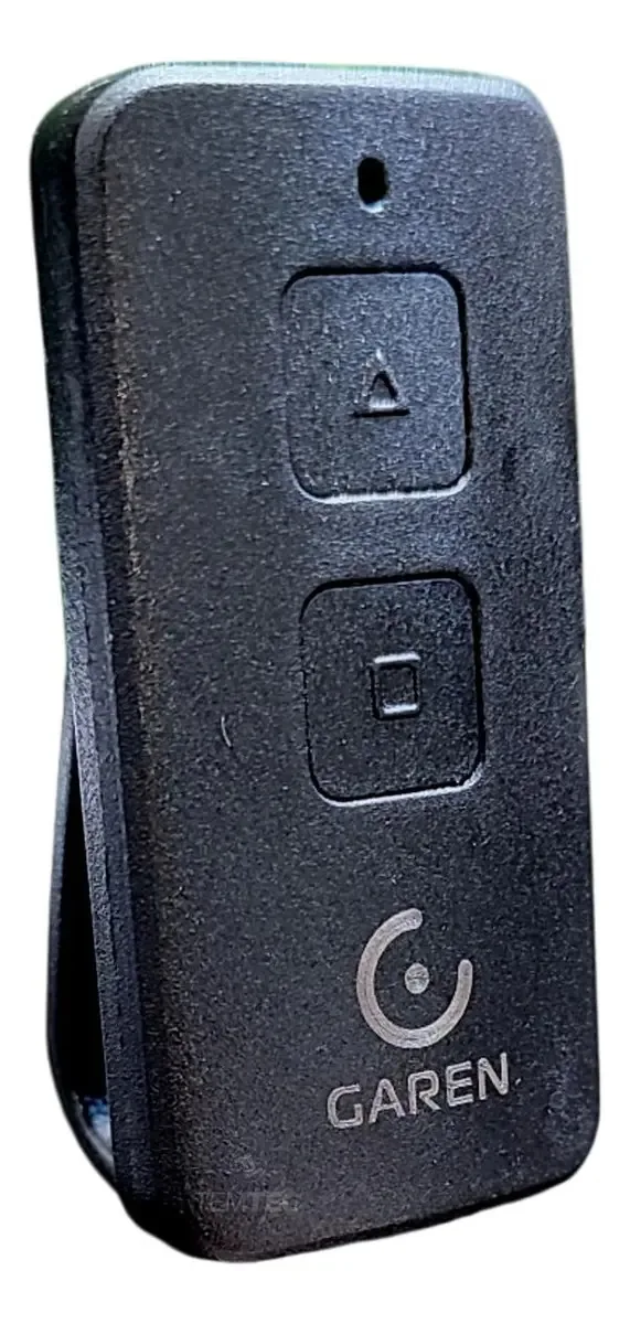 02 Controles Garen Tx Max 433,92mhz 3 Botões Portão Alarme