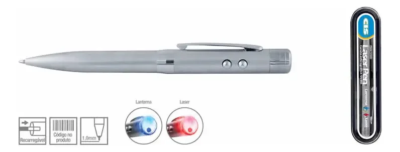 Caneta Laser Point 3 Em 1 Cis
