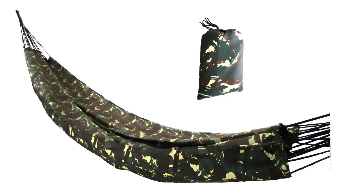 Rede Têxtil Selva Camuflada Poliéster 3,5m Pack 2 Redes Descanso