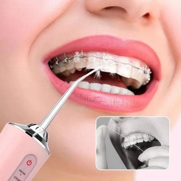Irrigador Bucal Jato D'água Higiene Oral Limpeza Completa Cor Branco
