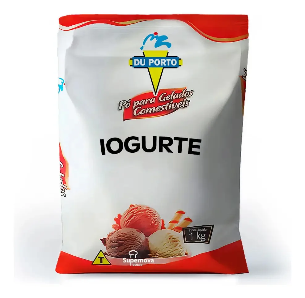 Pó Para Gelados Comestíveis Sabor Iogurte 1kg - Du Porto