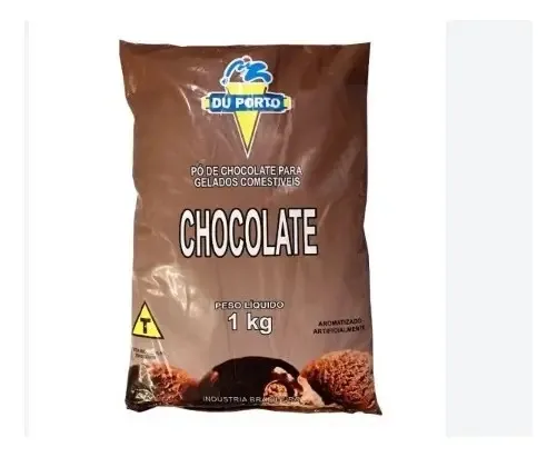 Base Pó Saborizante Chocolate 1 Kg Sorvete Picolé Gelados