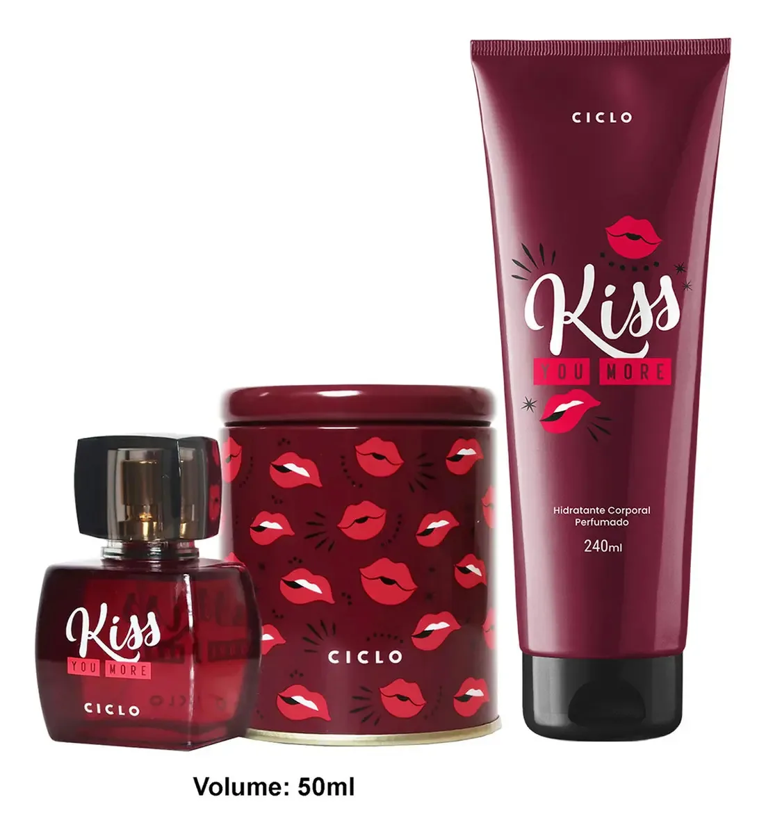 Kiss You More Ciclo Cosméticos, com Deo Colônia e
