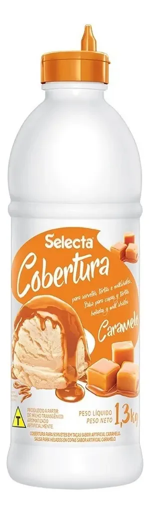 Cobertura Selecta 1,3kg Caramelo