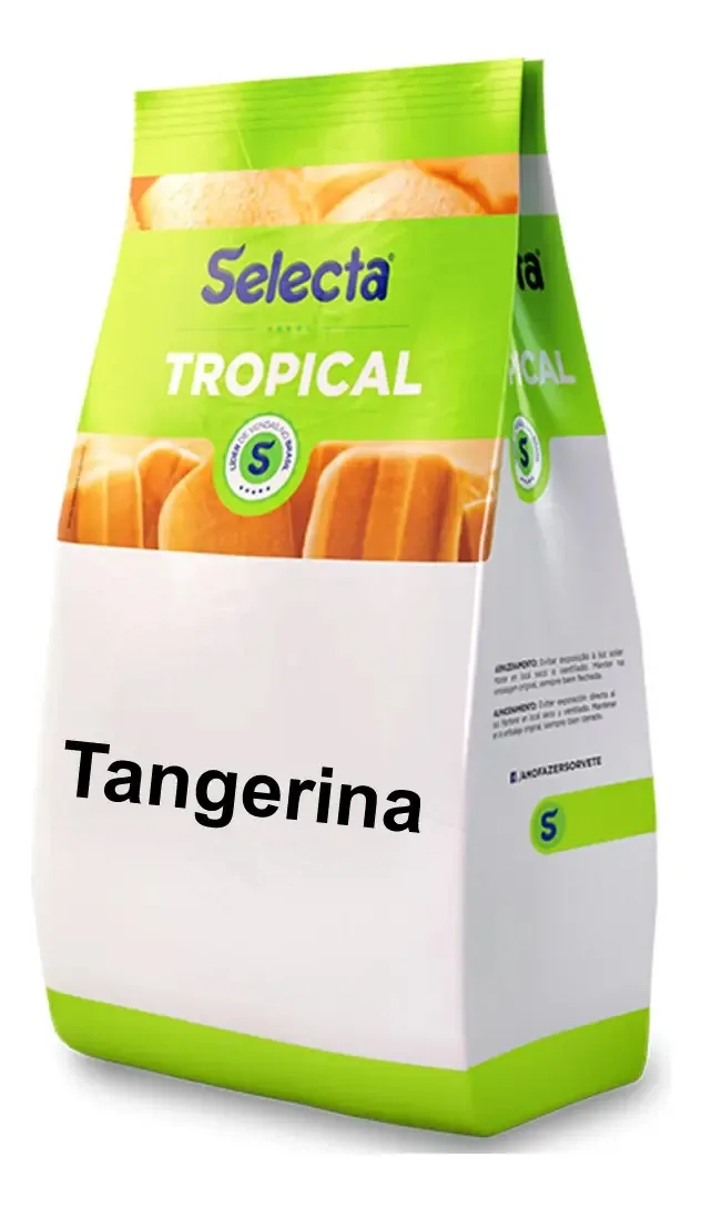 Base P/ Sorvete Selecta Tropical Tangerina 1kg