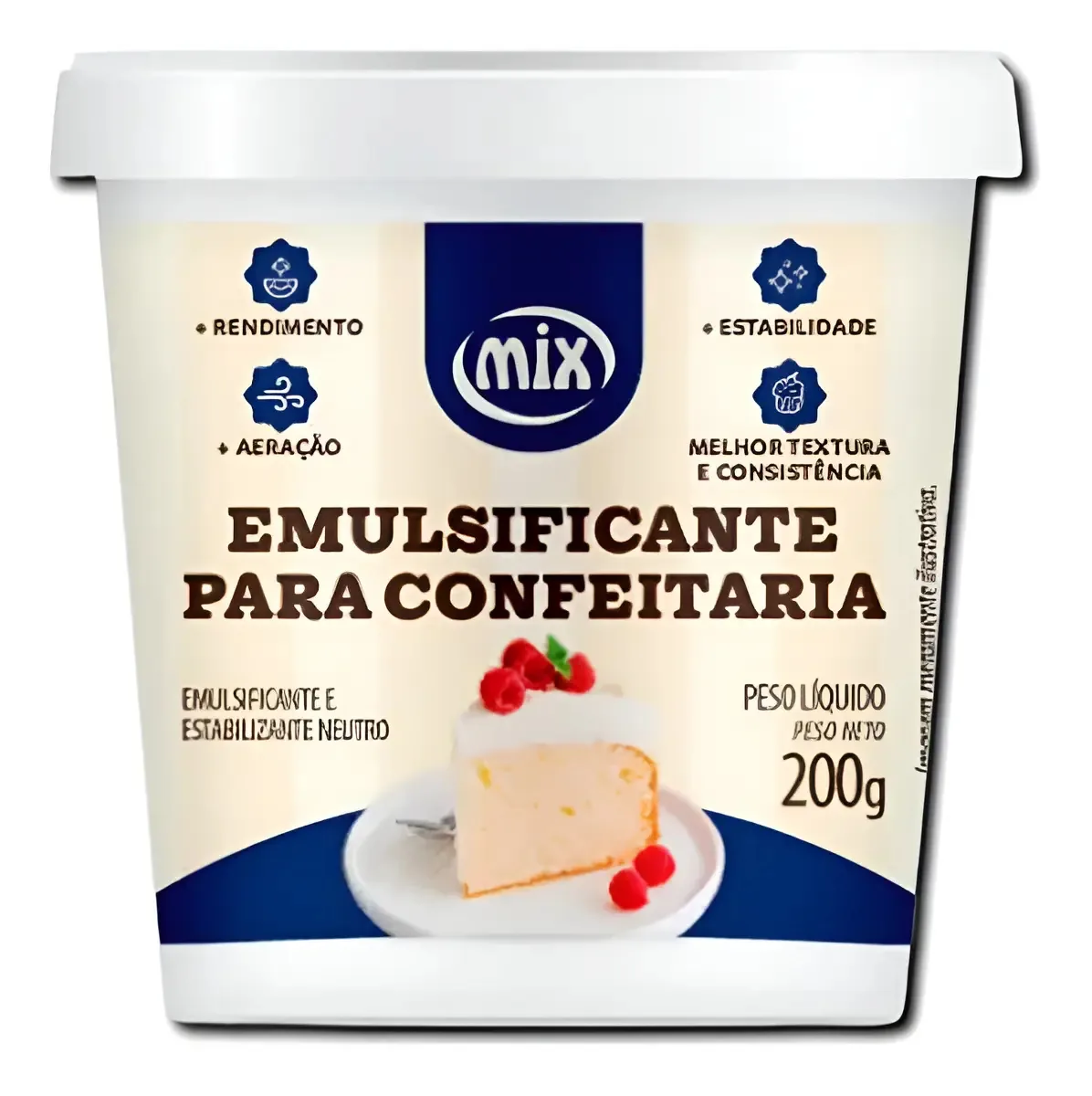 Emulsificante Neutro P/confeiteiro 200g Mix