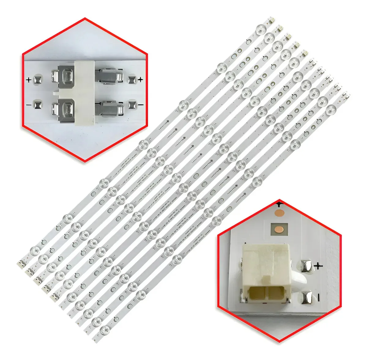 Kit 10 Barras Led Tv Un55h6103 Un55j7200 Un55j6200 Un55h5303