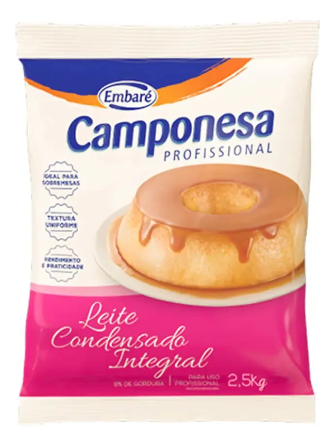 Leite Condensado 2,5kg Camponesa Embare