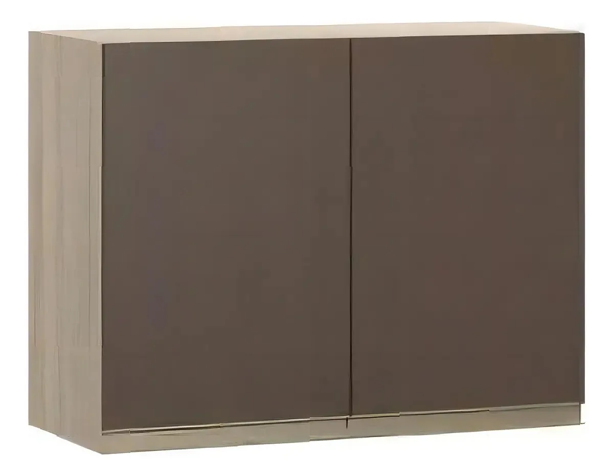 Armário Aéreo 2 Portas Cook Be Mobiliário Marrom Ewt