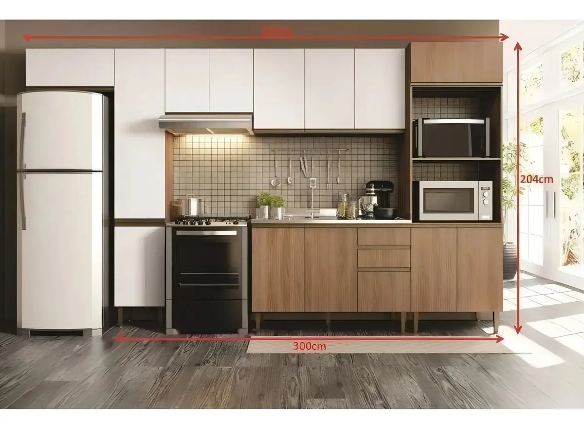 Cozinha Completa 6 Peças 14 Portas Be Mobiliário Wt