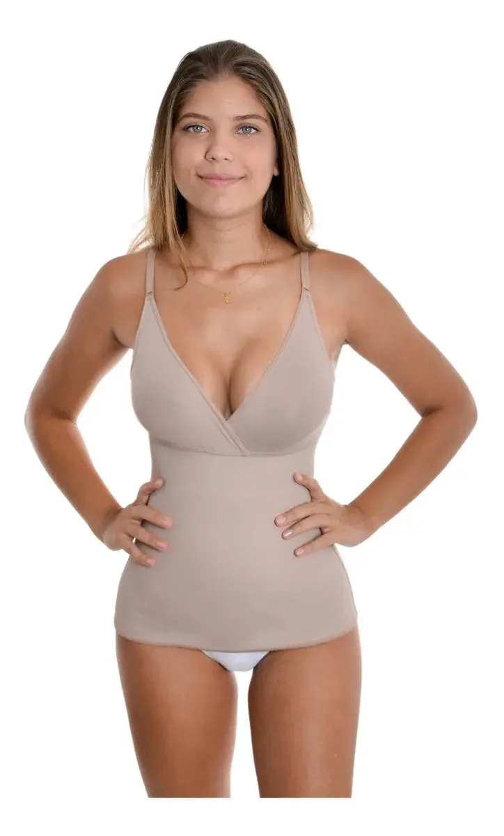 Cinta Regata Modeladora Cor Marrom Amarelado Tamanho Eg