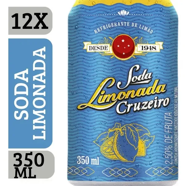 Soda Limonada Cruzeiro 350ml