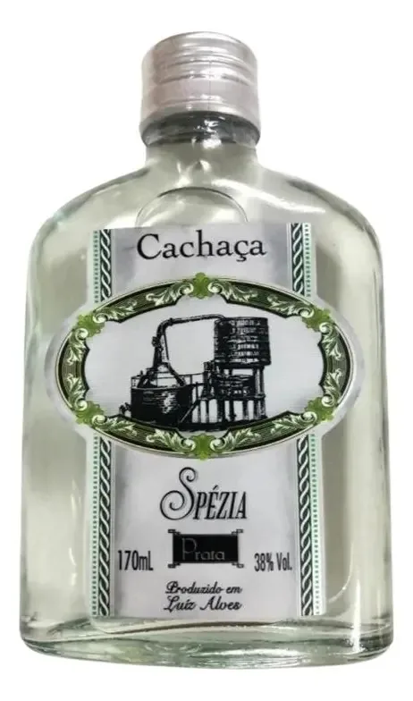 Aguardente de Bolso Spézia Prata 170ml