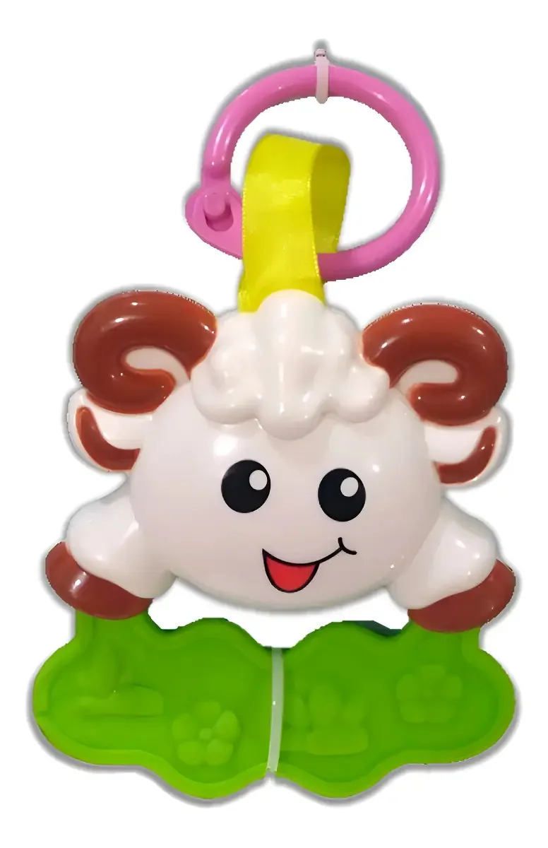 Chocalho e Mordedor Kitstar Carneirinho, para Bebês
